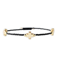 Faithful Cross Bangle-Black, Cross Bracelet | Christian