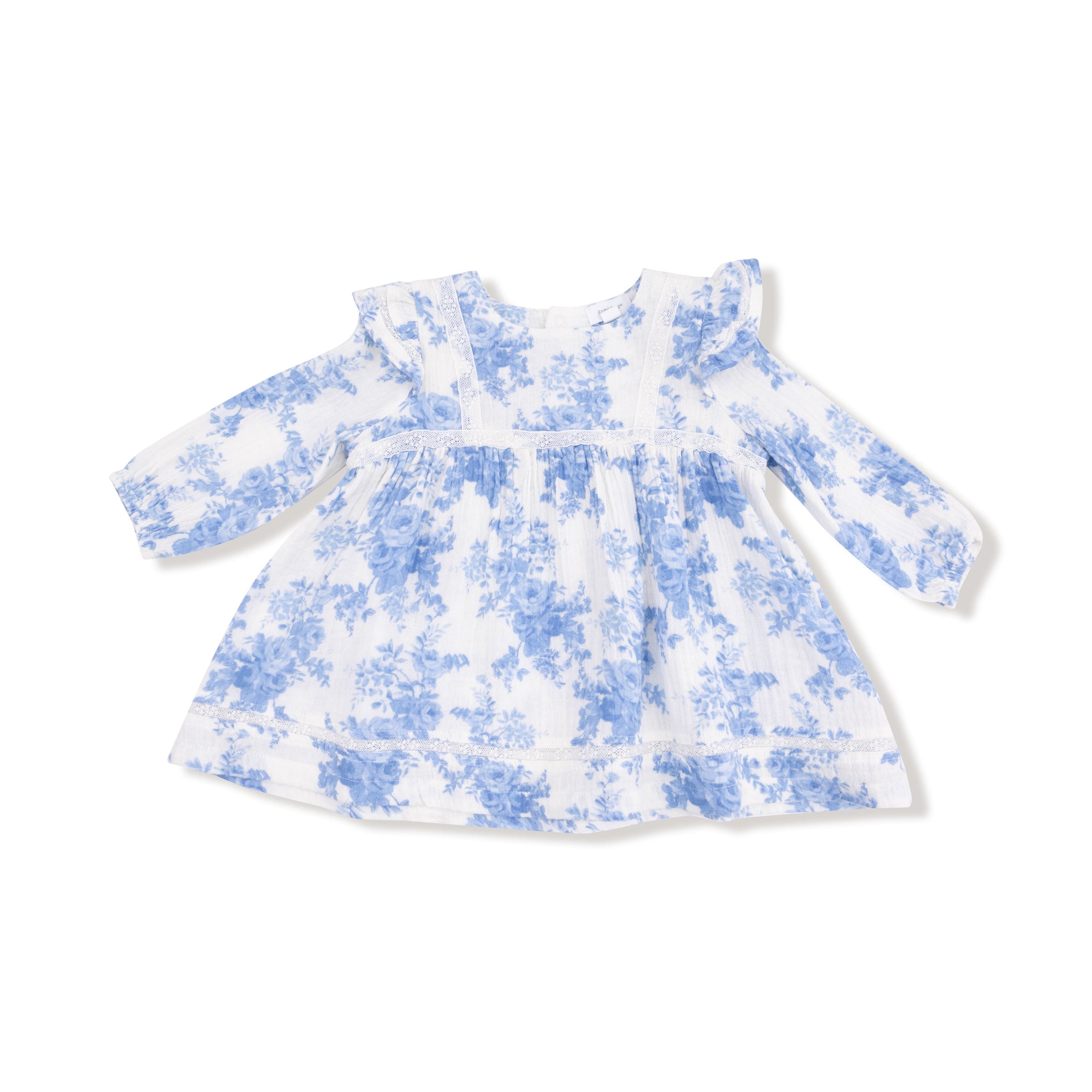 Dream Cottage Floral - Long Sleeve Vintage Lace Dress and Bloomer (2T to 4T Dress Only)
