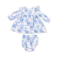 Dream Cottage Floral - Long Sleeve Vintage Lace Dress and Bloomer (2T to 4T Dress Only)