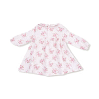 Belle Rosette Dot - Long Sleeve Petal Collar Dress + Legging