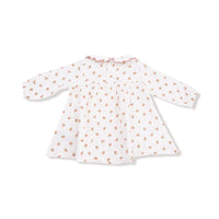 Petite Pointe Fleur - Long Sleeve Petal Collar Dress and Bloomer