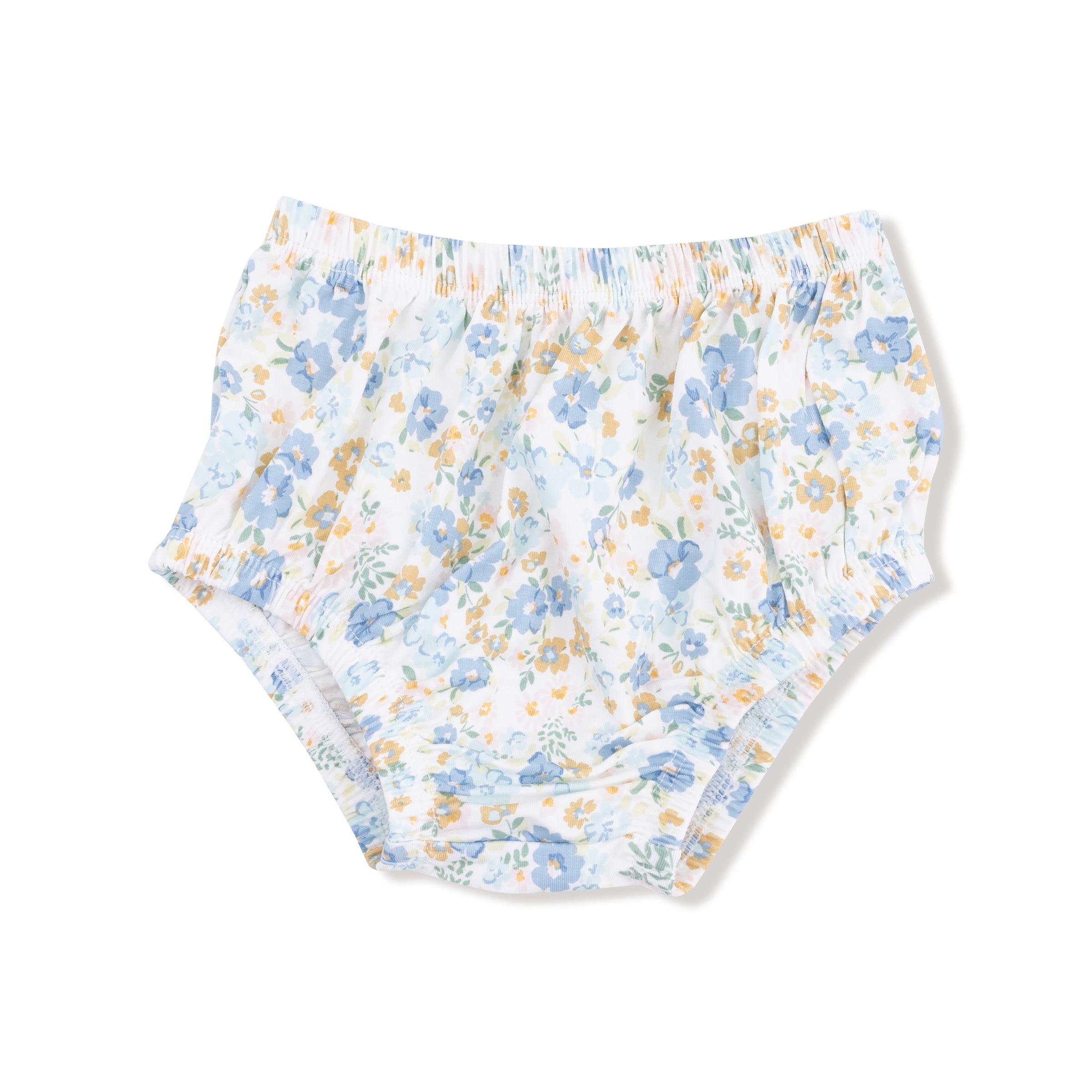 Sweet Rose Calico - Long Sleeve Petal Collar Dress and Bloomer