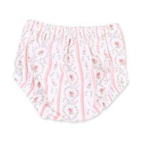 Marnie Rosebud Stripe - Long Sleeve Petal Collar Dress and Bloomer