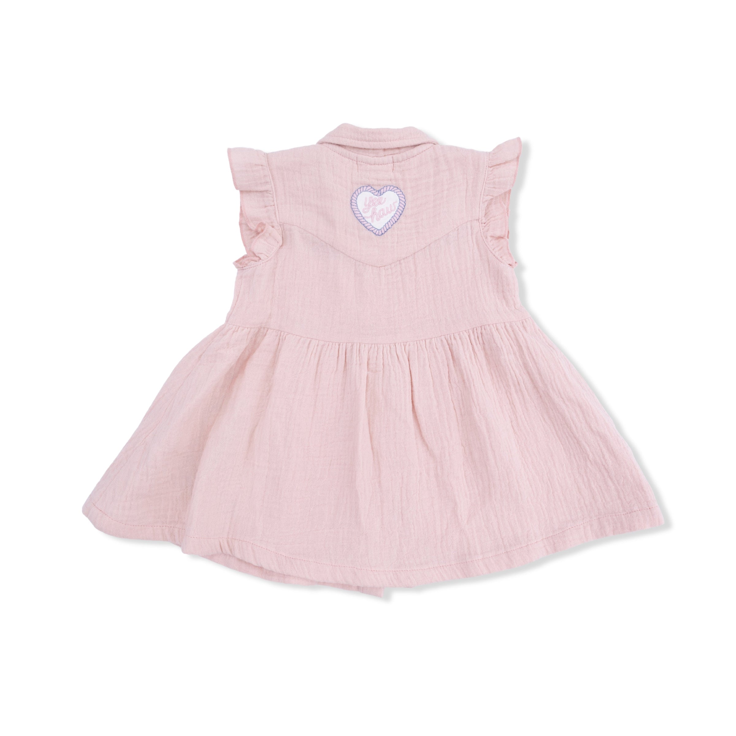 Yee Haw Cowgirl - Western Pearl Snap Dress & Bloomer