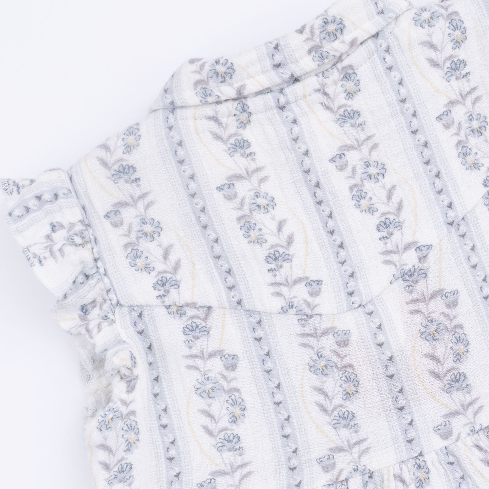 Kimberly Floral Stripe - Western Pearl Snap Dress & Bloomer