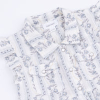 Kimberly Floral Stripe - Western Pearl Snap Dress & Bloomer