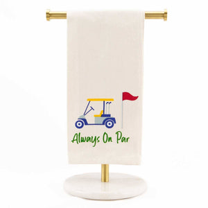 Always On Par Hand Towel   Cream/Multi   20x28