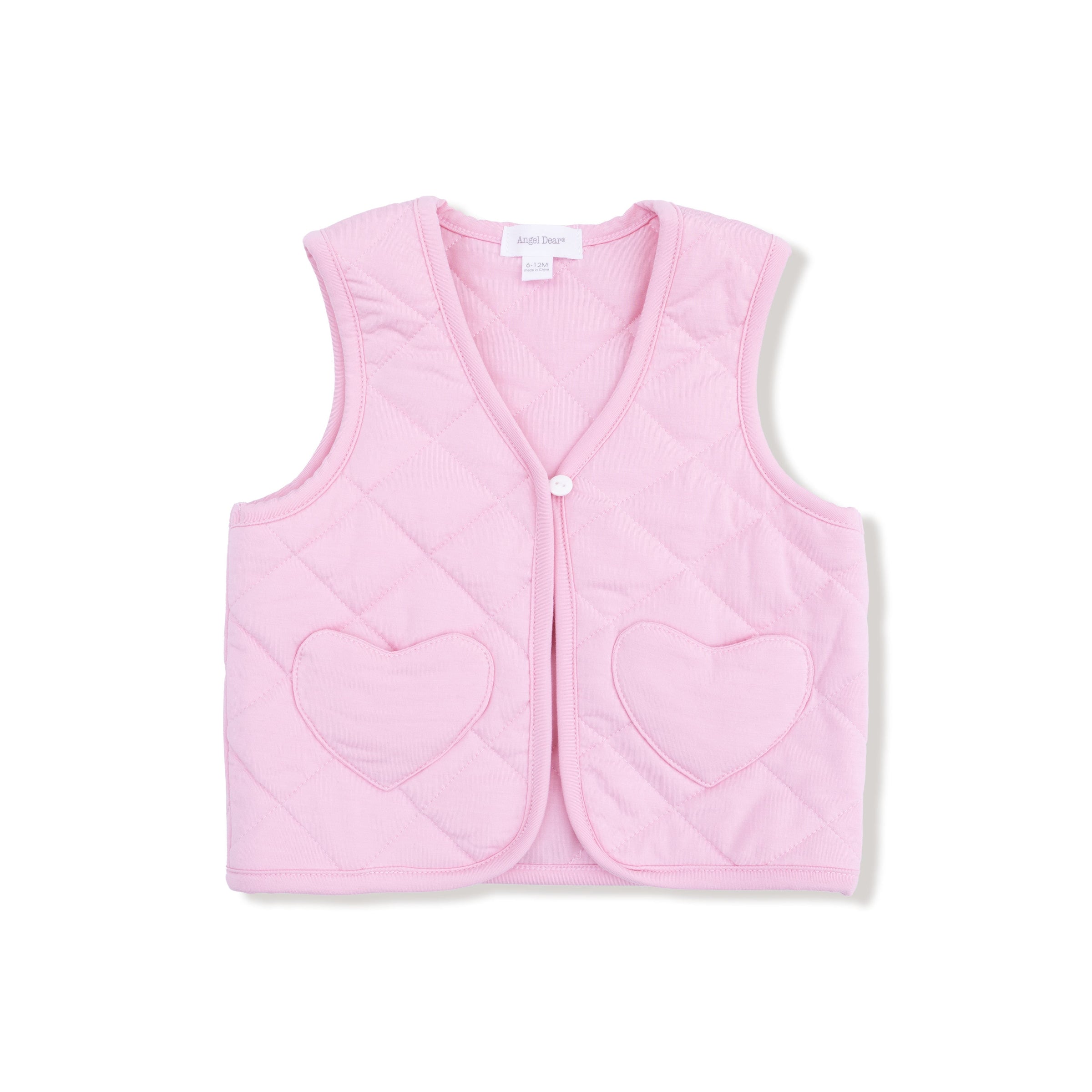 Romance Rose - Quilted Vest with Heart Pocket