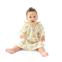 Winter Dandelions - Long Sleeve Ruffle Dress + Bloomer