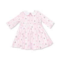 Ogee Lace Floral - Box Pleat Dress + Peter Pan Collar & Diaper Cover