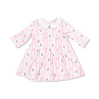 Ogee Lace Floral - Box Pleat Dress + Peter Pan Collar & Diaper Cover