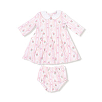 Ogee Lace Floral - Box Pleat Dress + Peter Pan Collar & Diaper Cover