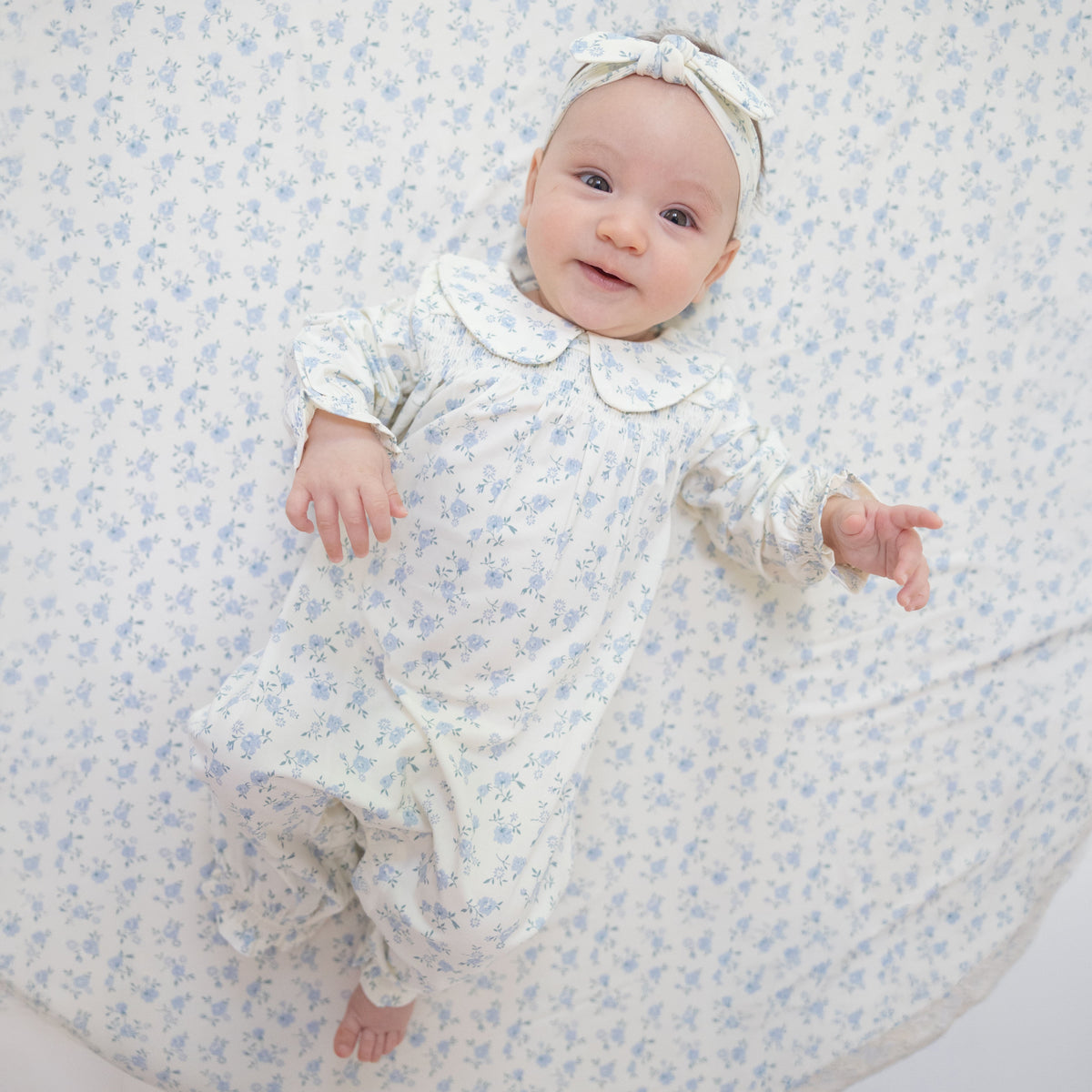 Rose Briar - Smocked Long Sleeve Romper
