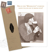 Moderation Birthday Card