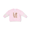 Varsity - Pink - Cozy Drop Sleeve Sweatshirt with Varsity Stripes
