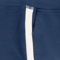 Solid Insignia Blue - Jogger Pant with Varsity Stripes