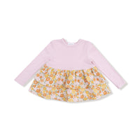 Sweet Amber Floral - Long Sleeve Knit Top with Legging Set