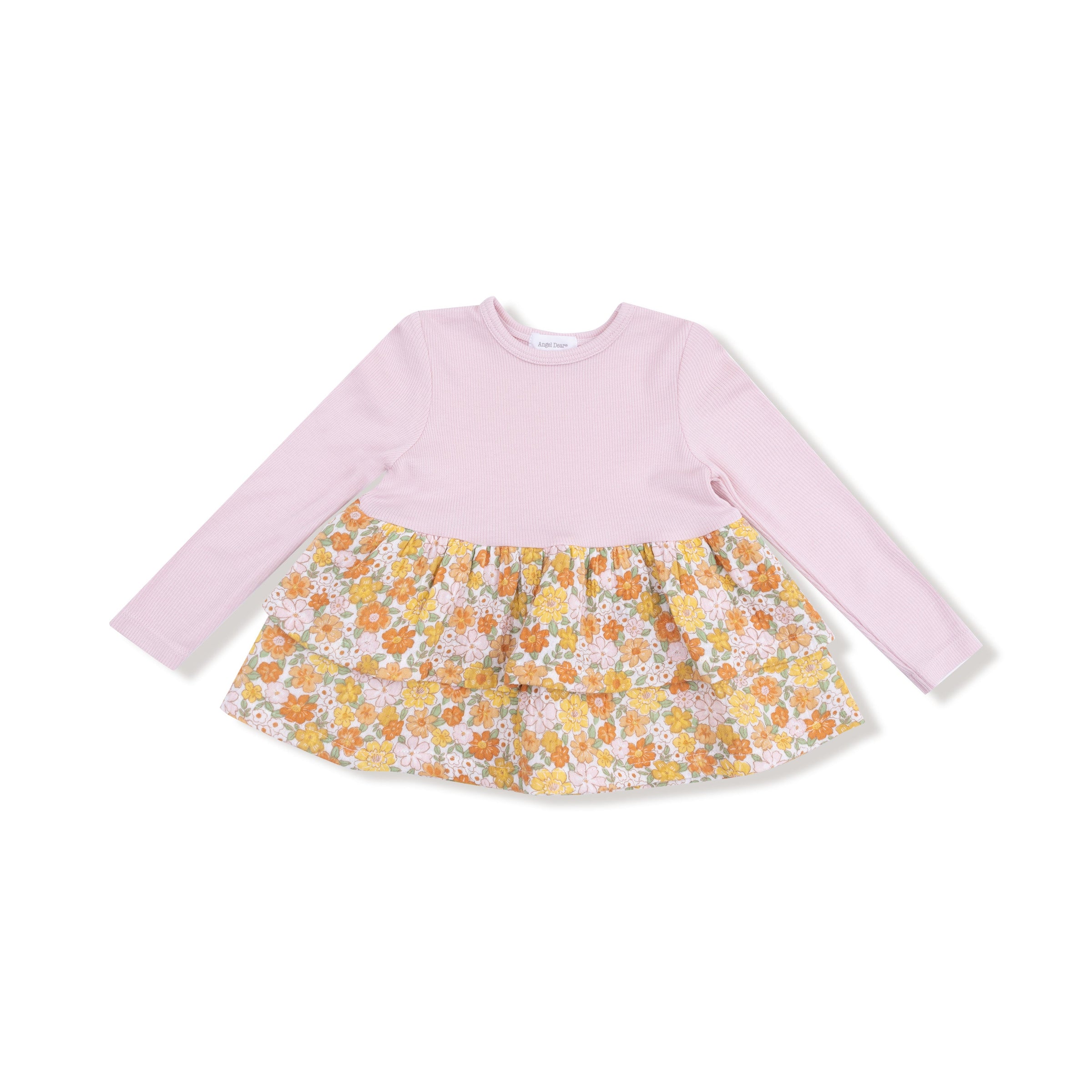 Sweet Amber Floral - Long Sleeve Knit Top with Legging Set