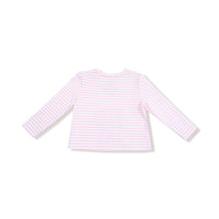 Puppy Stripes - Pink Uni Long Sleeve Shirt