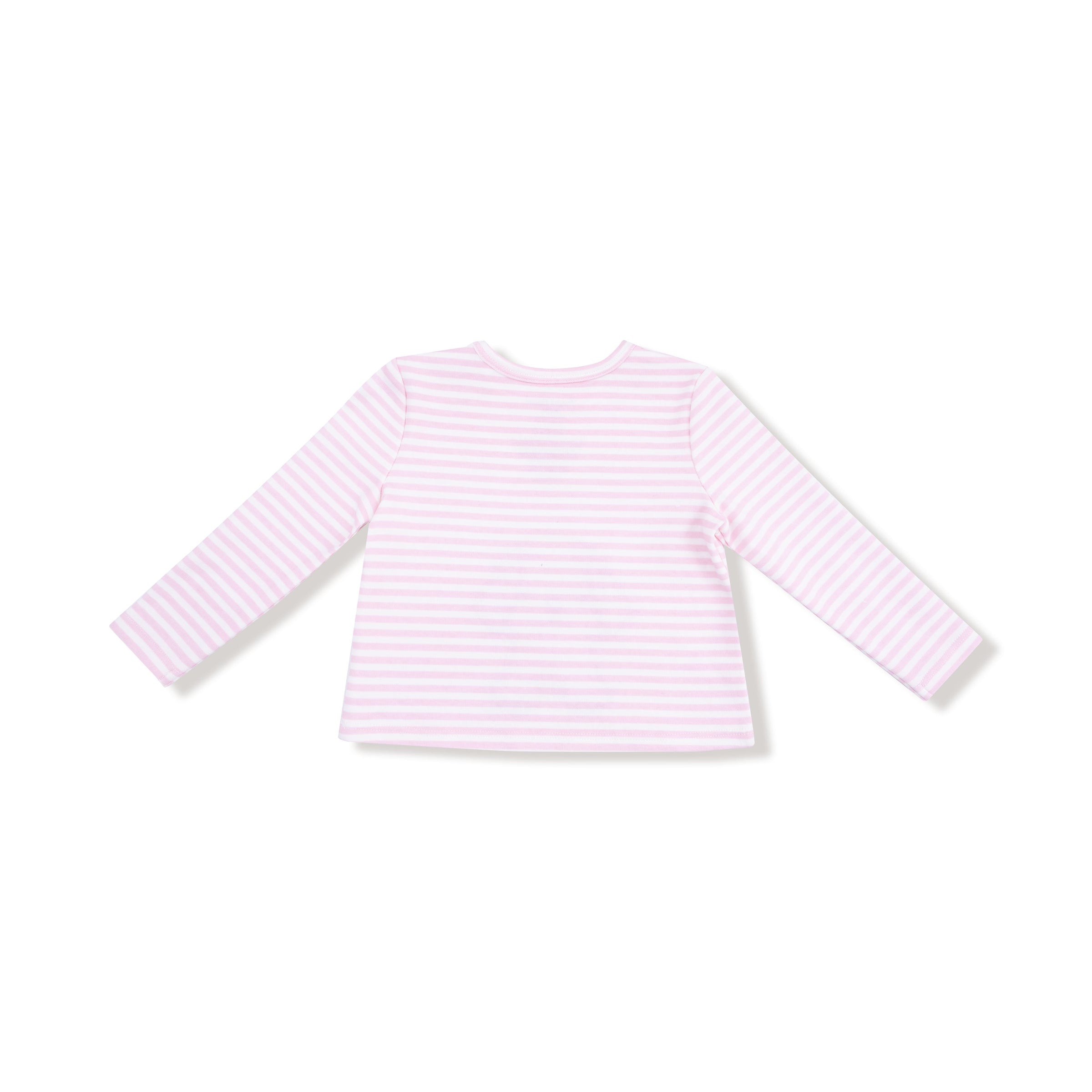 Puppy Stripes - Pink Uni Long Sleeve Shirt