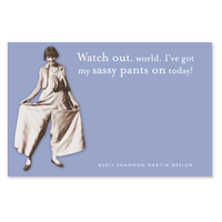 Sassy Pants Sticky Note