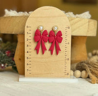 Christmas Bow Earrings