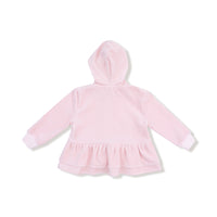 Velour Teddy Bear - Zip Peplum Hoodie + Jogger