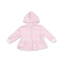 Velour Teddy Bear - Zip Peplum Hoodie + Jogger