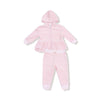 Velour Teddy Bear - Zip Peplum Hoodie + Jogger