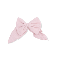 Solid Muslin Lotus - Large Bow