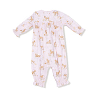 Little Fawn - Smocked Long Sleeve Romper