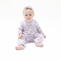 Sweet Dream Florals - Smocked Long Sleeve Romper