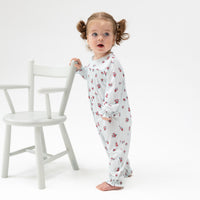 Alyssa Floral - Smocked Long Sleeve Romper