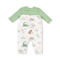 Baby Love Dinos - Romper with Contrast Sleeves
