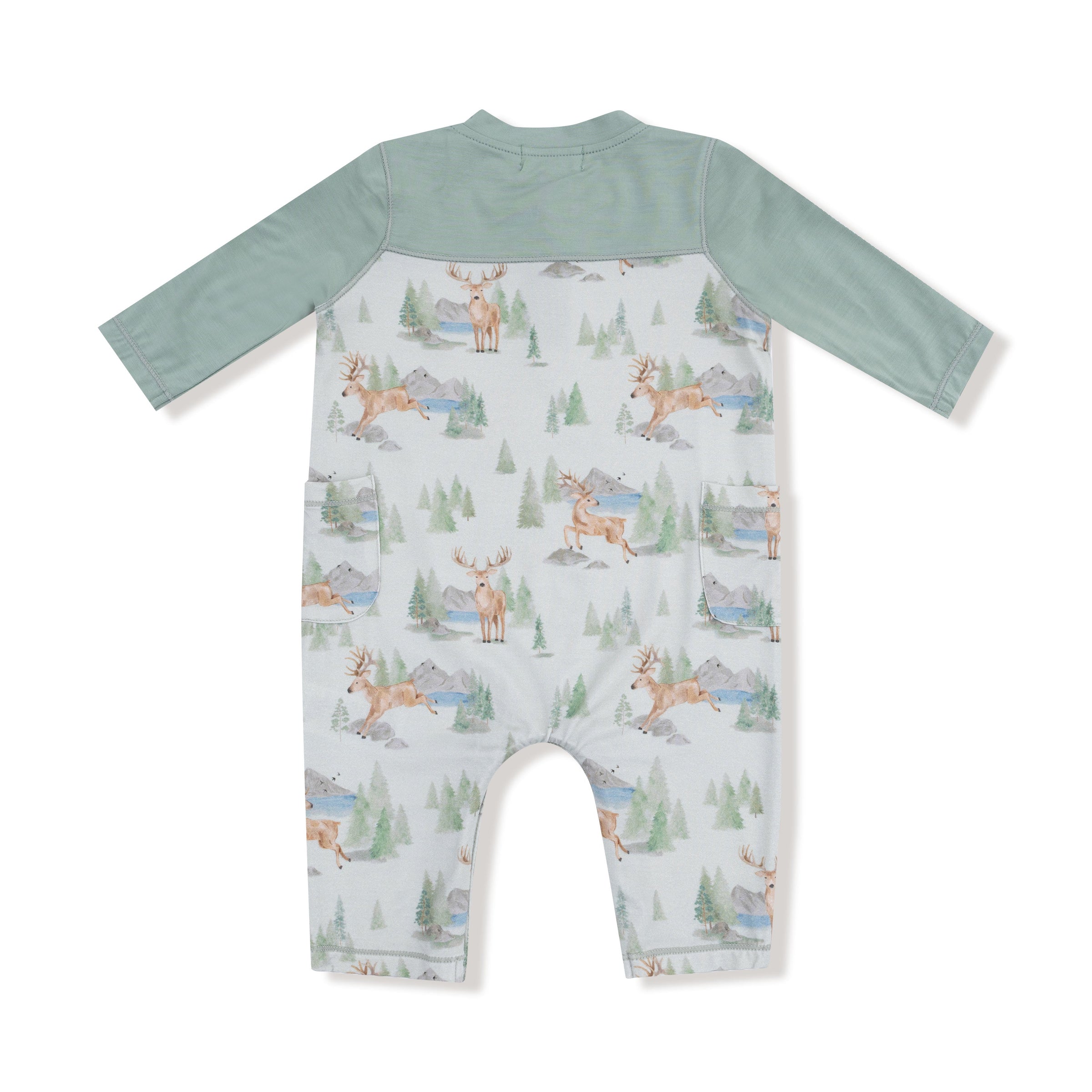 Buck Deer - Romper with Contrast Sleeves