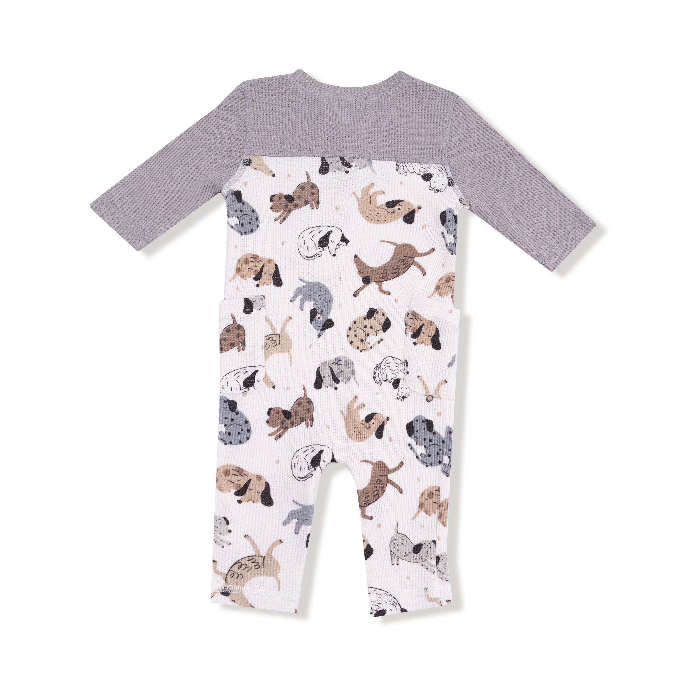 Cozy Pups - Romper with Contrast Sleeves