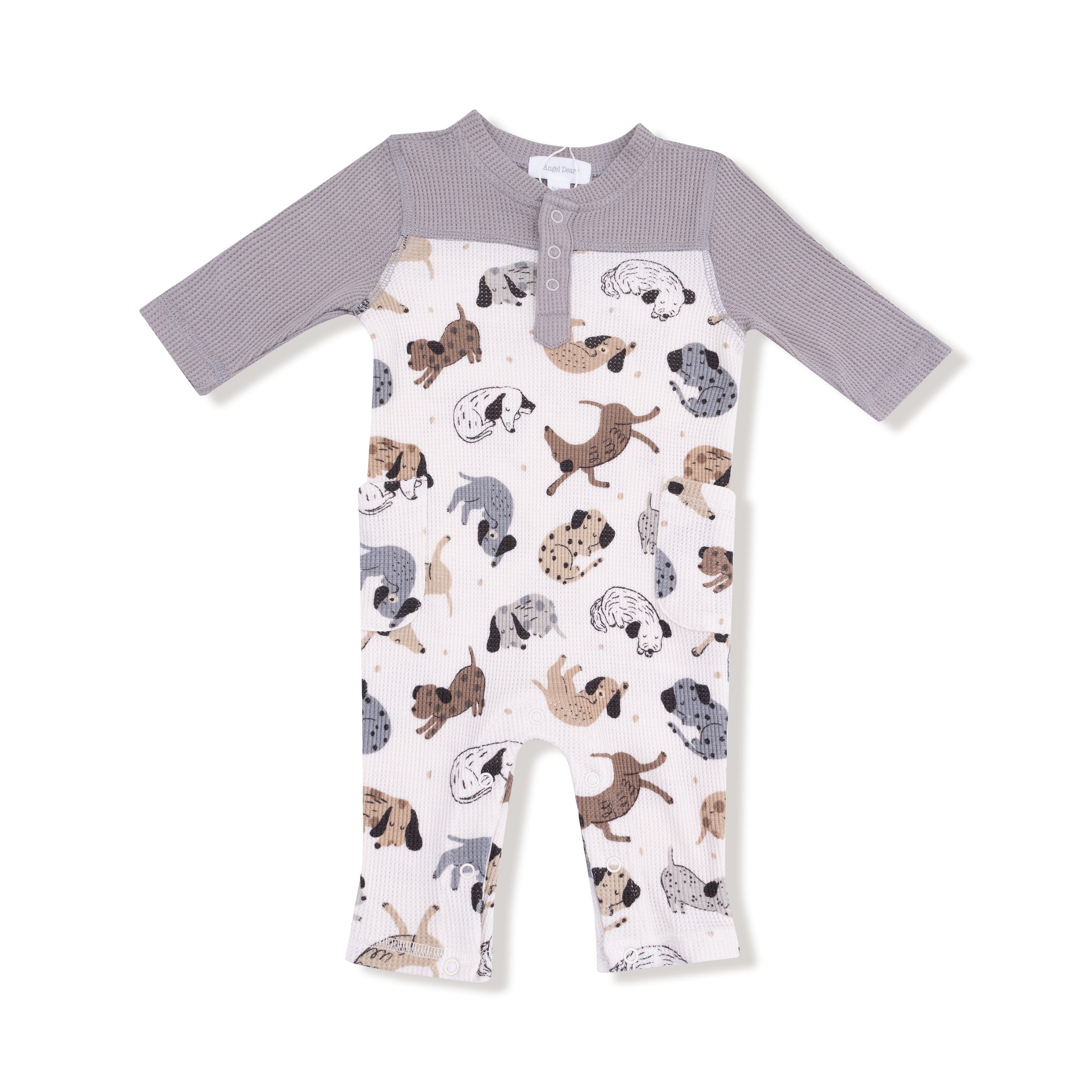 Cozy Pups - Romper with Contrast Sleeves