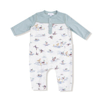 Migrating Mallards - Romper with Contrast Sleeves