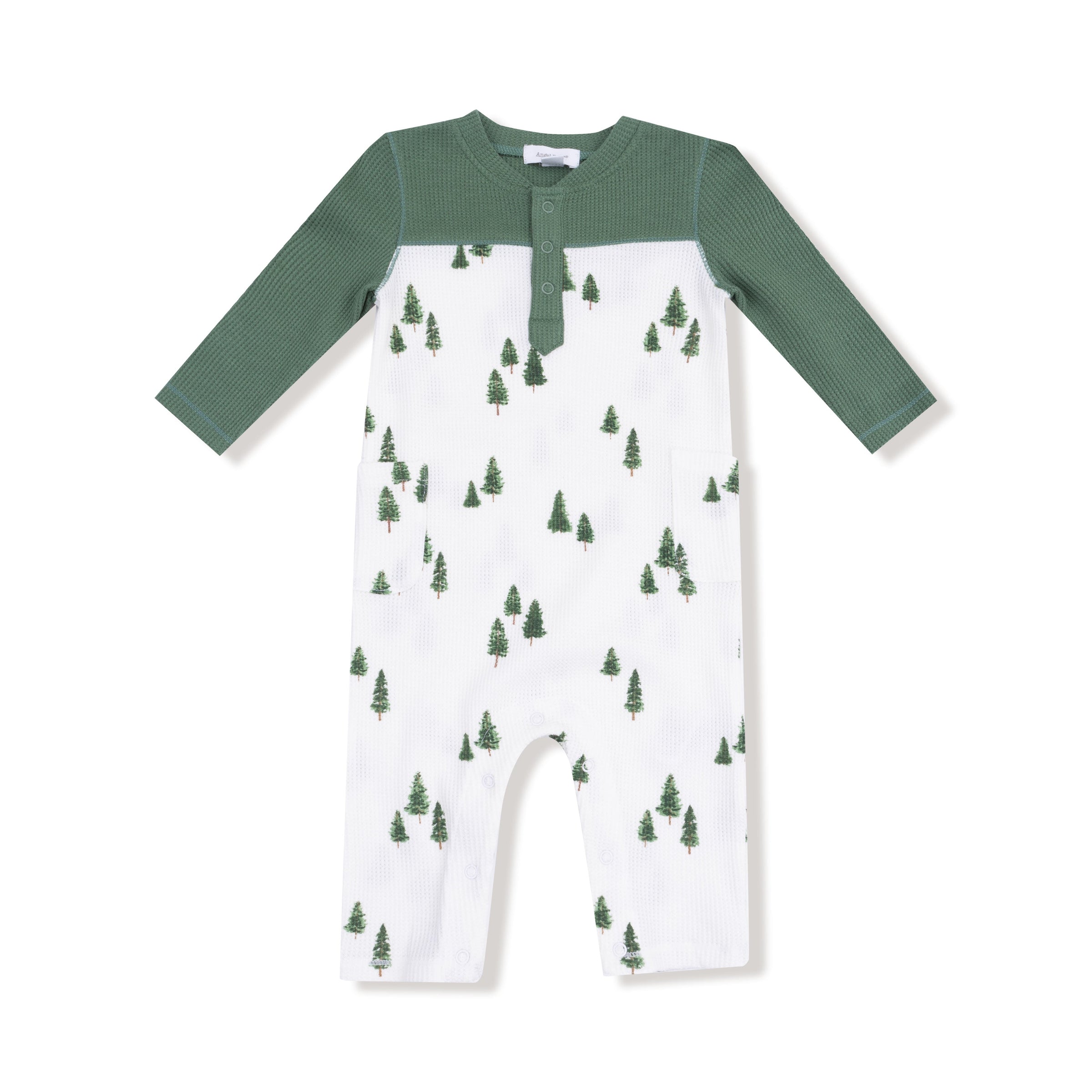 Tiny Forest - Romper with Contrast Sleeves