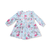Charlotte Floral - Ruffle Long Sleeve Bodysuit Dress