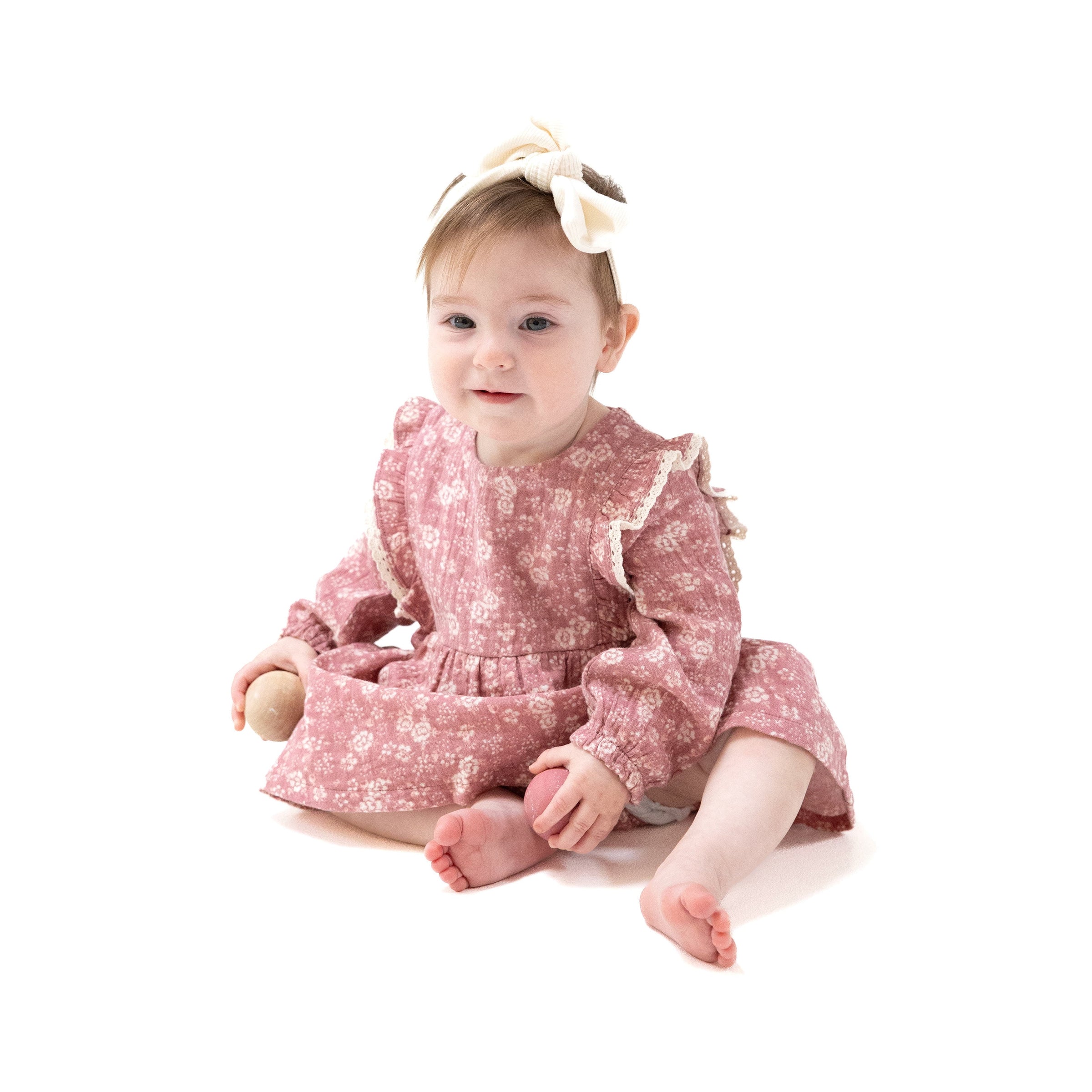 Bandana Floral - Ruffle Long Sleeve Bubble with Skirt