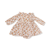 Prairie Calico - Ruffle Long Sleeve Bubble with Skirt