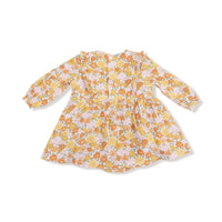 Sweet Amber Floral - Ruffle Long Sleeve Bubble with Skirt