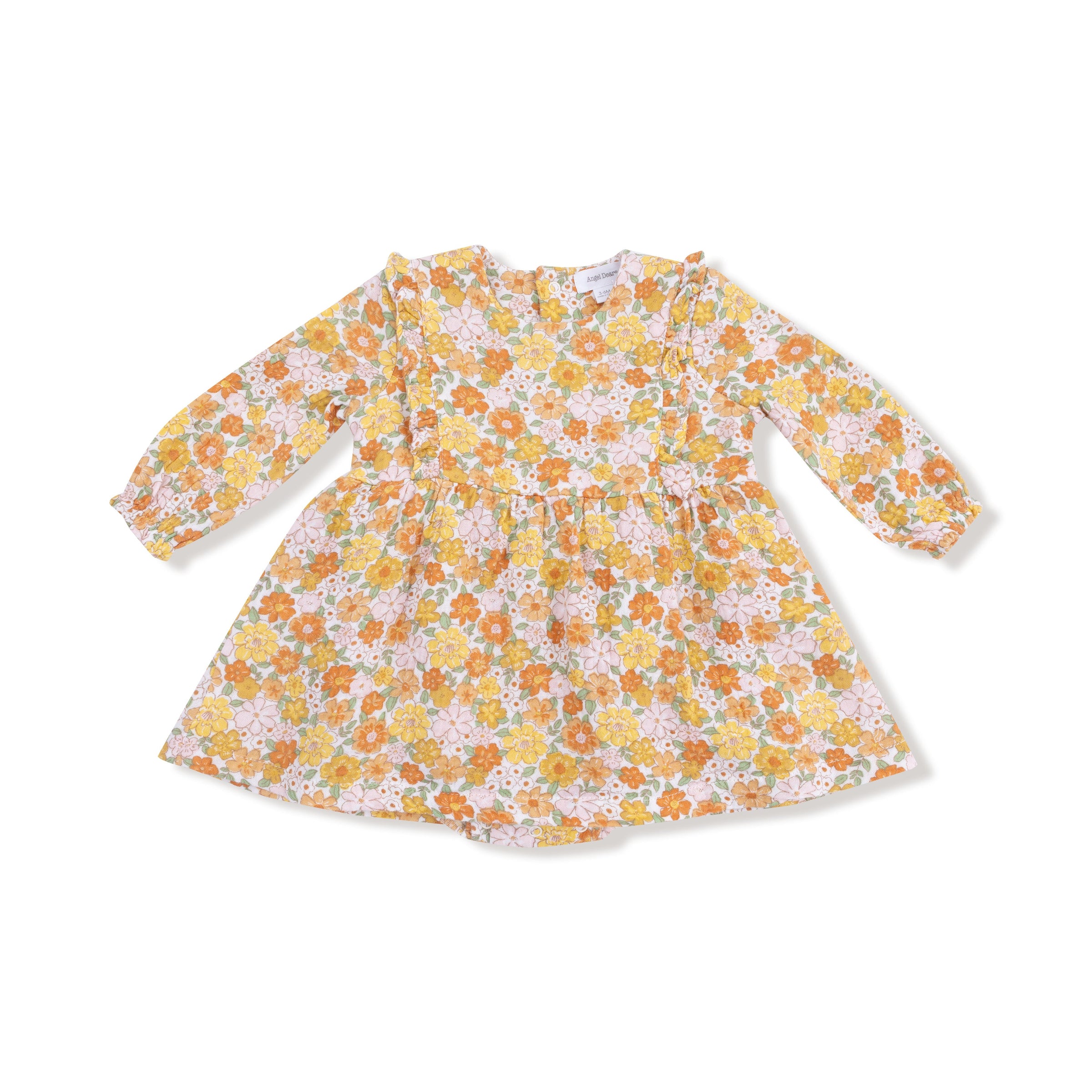 Sweet Amber Floral - Ruffle Long Sleeve Bubble with Skirt
