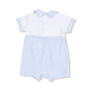 Baby Golf Carts - Blue - Polo Shortie with Contrast