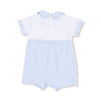 Baby Golf Carts - Blue - Polo Shortie with Contrast