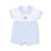 Baby Golf Carts - Blue - Polo Shortie with Contrast