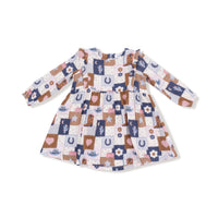 Patchwork Cowgirl - Ruffle Long Sleeve Dress and Legging Set