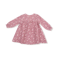 Bandana Floral - Smocked Ruffle Long Sleeve Dress + Diaper Cover (2T to 4T Dress Only)