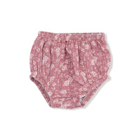 Bandana Floral - Smocked Ruffle Long Sleeve Dress + Diaper Cover (2T to 4T Dress Only)